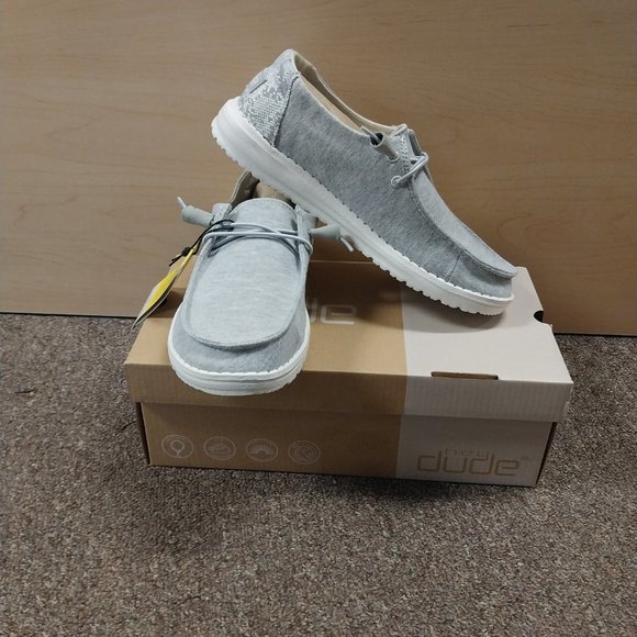 Hey Dude Shoes - Hey Dude Wendy Stretch Glacial Grey Women's Shoe